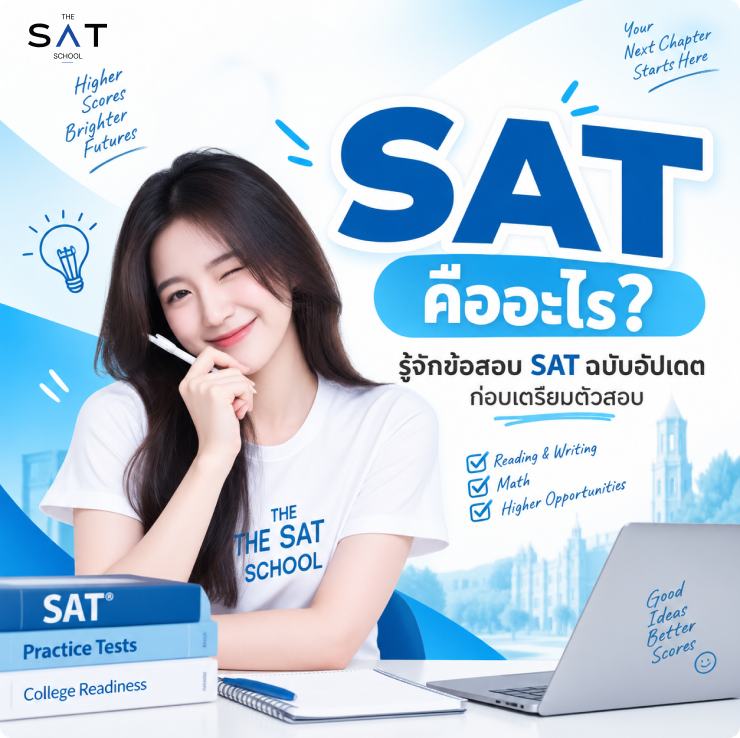 SAT คืออะไร? รู้จักข้อสอบ SAT ฉบับอัปเดต ก่อนเตรียมตัวสอบ